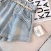 2025s Rolled Hem Denim Shorts For Women Summer Design Versatile Ins Korean Style Super Popular High Waist Wide Leg Slimming_ecoleips.com