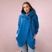 "Women's Fleece-Lined Zip Hoodie – Oversized Fit & Cozy Comfort (S-5XL, Polyester Blend, 10 Colors)"_ecoleips.com