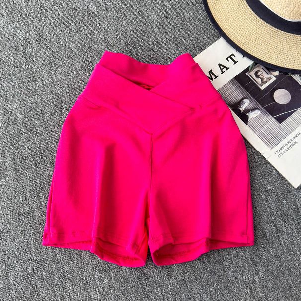 Women's Clothing V Waist Slim Brown High Waist Shorts For Women Spring And Summer Fashion Leisure Trend Slim Hip Pants_ecoleips.com