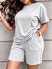Women's Spring/Summer Short-Sleeved Two Piece Set Trendy Casual Fashion Spot Goods_ecoleips.com