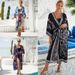 Floral & Animal Print Rayon Beach Cover-Up – Lightweight Kimono Wrap Dress With Tropical & Abstract Designs (16 Styles, One Size)_ecoleips.com