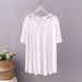 Women's Clothing Plus Size Off Shoulder T Shirt 300 Pounds Fat Mm Summer Thin Short Sleeved Bottoming Shirt_ecoleips.com