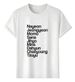 Women's T-Shirts Tshirt Muscle Freaks Twice Names Estilo Kpop Idol_ecoleips.com