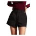 High-Waisted Wide-Leg Linen Shorts With Pockets - Flowy Casual Summer Shorts For Women, Comfortable Elastic Waistband, Loose Fit Trousers_ecoleips.com