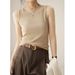 Made With High-quality Materials, High-elastic Ribbed Cotton, Wide Shoulder Straps, Sleeveless Tank Top Women, 2025_ecoleips.com