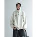 Gray Fashionable Buttoned Hooded Sweatshirt For Women 2025 New Popular Autumn/Winter American Style Loose Fleece-Lined_ecoleips.com