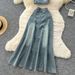 Women's Clothing Suit For Women Summer Design Wood Ear Edge Tube Top Vest High Waist Fishtail Skirt_ecoleips.com