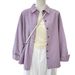Women's Corduroy Shirt Jacket - Oversized Long Sleeve Button-Down Shirt With Lapel Collar, Mid-Length Fall Winter Casual Blouse In Classic Purple_ecoleips.com