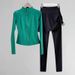 Women's Clothing Running Sports Suit Women's Morning Running Suit Fashionable 2024 New Spring Yoga Loose Outdoor Leisure Fitness Tops_ecoleips.com