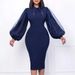 Women's Clothing New Shirt Collar Solid Color Dress Hip Skirt_ecoleips.com