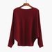 Off-Shoulder Batwing Sweater – Oversized Slouchy Knit Top (Viscose-Polyester Blend, 12 Colors, One-Size Fits US 6-14)_ecoleips.com