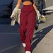 Women's Clothing Street Fashion Multi Pocket Overalls Straight Trousers High Waist Slim Loose Overalls_ecoleips.com