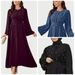 Women's Clothing Middle East Dubai Dubai-Inspired 2025 Fall Collection – Beaded Cuff & Belted Midi Dress With Modest Fit (S-XL, 7 Colors)_ecoleips.com