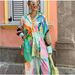 Women's Clothing Casual Fashion Printed Shirt Collar Loose Long Sleeved Two Piece Suit_ecoleips.com