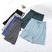 Wholesale Modal Thin Summer Shorts Loose Large Casual Home Sleepwear Elastic Waist Solid Sleep Bottoms WOMEN Knee Length Pants_ecoleips.com