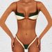 Women's Clothing Split Swimsuit Sexy Female Bikini European American Style Cross-Over Design Swimwear For Formal & Casual_ecoleips.com