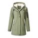 Quilted-Lined Hooded Trench Coat – Warm Longline Parka For Women (S-XXL, Black/Pink/Army Green)_ecoleips.com