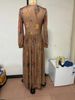 2026 European And American Women's Clothing Long-sleeved Digital Printing V-neck Long Dress Dress_ecoleips.com