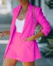 Women's clothing shorts, suits, sexy temperament women's fashion casual lapel cardigans_ecoleips.com