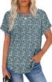 WEESO Womens T Shirts Crew Neck Rolled Short Sleeve Basic Summer Tops 2026 Casual Tees Curved Hem_ecoleips.com