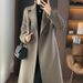 Wool Double-faced For Middle-aged Elderly Mothers, Women's High-end Long Over-the-knee Slim-fit Autumn And Winter Coat_ecoleips.com