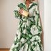 Spring 2026 Women's Fashion Slim Waist V Neck Dress Color Block Print European American Style Foreign Trade Casual Elegant_ecoleips.com