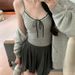 Pure Desire Lace Trim Vest Sweet Base Hot Girl Bowknot Chest Pad Slim Fit Strap Design Sense Sleeveless Top_ecoleips.com