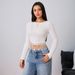 Voya Women's Clothing 2026 Spring/summer New Style Simple And Intellectual T-shirt With Tassel Design, Slim Fit And Slimming Top_ecoleips.com