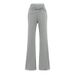 Women’s Clothing- Summer New Hot Girl V Waist Knot Flared Trousers Female Sensual Low Waist Comfortable Yoga Sports Casual Pants_ecoleips.com