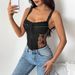 New European And American Style French Sexy Camisole With Lace Trim, Ins-style Patchwork Sheer Tank Top K0672_ecoleips.com
