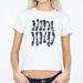 American-style Spicy Girl Short-sleeved Women's Summer New Slim-fit T-shirt With Letter And Multi-pattern Print_ecoleips.com
