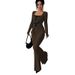 Women's Slim Fit Trousers Set Style Fashion Bow Long Sleeved Top Casual_ecoleips.com