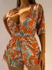 Women's Clothing Three Piece Bikini Beach Sunscreen Printed Cover Up Swimsuit_ecoleips.com