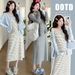 Autum New Korea Fashio Butterfly Embroidery Cardiga + Ice Silk Striped Tak Dress 2-Piece Set For Pregat_ecoleips.com