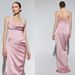 Women's Clothing Dress Women's New Halter Neck Host Banquet Slim Bridesmaid Dress Satin Dress_ecoleips.com