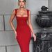 Women's Clothing 2025 Spring/Summer New Fashionable Elegant Slim-Fit Square-Neck Sleeveless Waist-Cinching_ecoleips.com