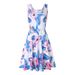2024 Hot-Selling Women's Fashion European And American Print Summer Beach Round Neck Sleeveless Flared Long Dress_ecoleips.com