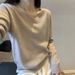 Aria Basics Aria Basics Autumn And Winter V-neck 100% Wool Sweater, Long-sleeved Pullover For Women, Solid Color Cashmere Slim-fit Knitted Base_ecoleips.com
