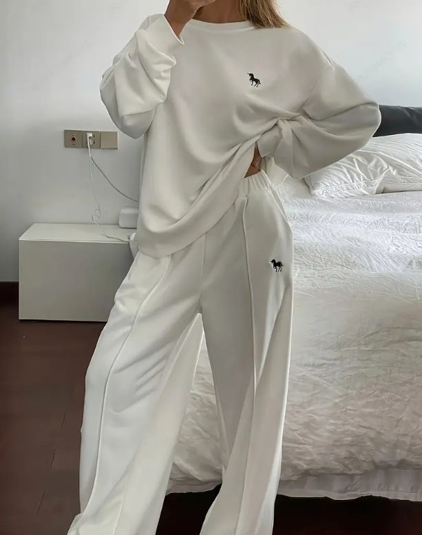 Trendy Matching Tracksuit Set For Women - Oversized Hoodie & Jogger Pants, Casual Streetwear Outfit_ecoleips.com