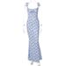 Vacation-style European And American Cross-border Summer Women's Floral Sleeveless Tie-waist Fashion Casual Sexy Beach_ecoleips.com