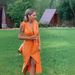 Verve Trendy Deep V-neck Pleated Split Long For Women Summer New Elegant Slimming Dress_ecoleips.com