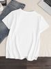 Butterfly Print Summer Women's Casual Crew Neck Short Sleeve T-Shirt Regular Fit Comfortable For Women Daily Wear Clothing_ecoleips.com