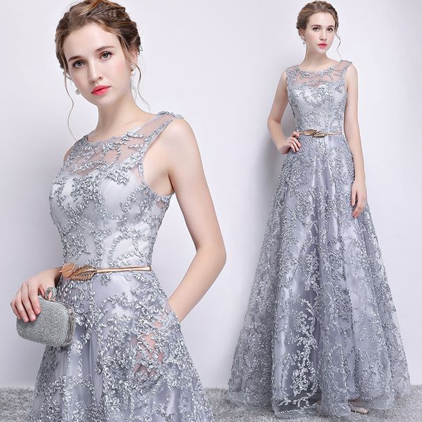 New 2026 Elegant Slimming Long Evening Gown for Women Spring Banquet Hostess Dress_ecoleips.com