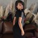 Women's Clothing 2024 Autumn New Fashion Round Neck Slim Fit Back Tie Long Seve Dress Foreign Trade_ecoleips.com