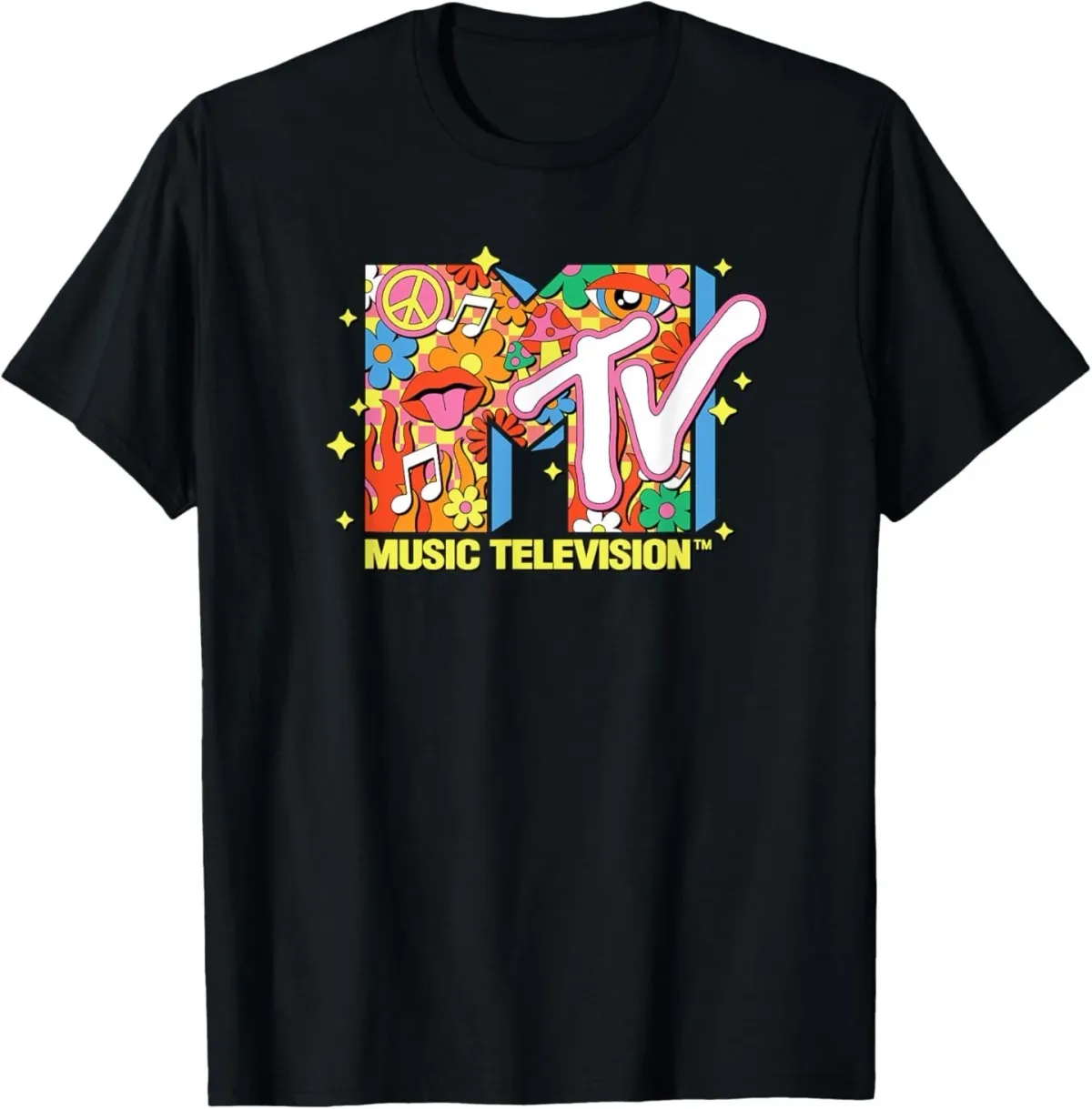 Women's T-Shirts MTV - Retro Collage Logo T-Shirt_ecoleips.com