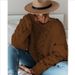 Chunky Knit Sweater – Oversized V-Neck Cable Pullover (S-4XL, 12 Colors, Polyester-Cotton Blend, Fall/Winter Essential)_ecoleips.com