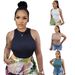 Women's Clothing Solid Color Vest Jumpsuit Fashionable All Match Crater Design_ecoleips.com