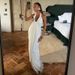 ZOEVA Women's Clothing 2026 Summer New Sexy Loose Backless Sleeveless V-neck Pleated Long Neck Mesh Dress_ecoleips.com