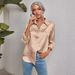 Verve 2025 Women's Spring Summer New Turn-down Collar Open Button Leopard Jacquard Elegant Commuter Long Sleeve Shirt_ecoleips.com
