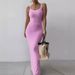 Bestseller 2024 Summer New Style Cross-Border Hot-Selling White Strap Slim Fit Long Dress_ecoleips.com